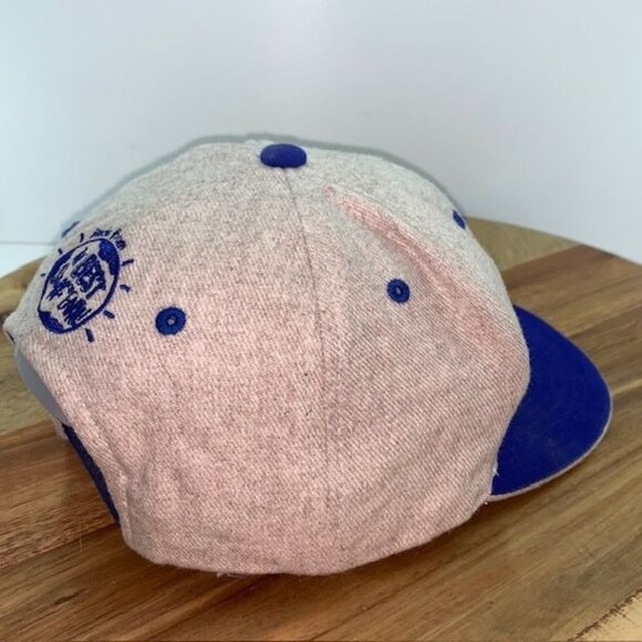 Snapple Blue Gray Wool 43% Snapback Adjustable Hat OSFM - Picture 5 of 11